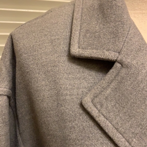 Free People Hannah Oversized Slouchy Blazer /Pea Coat in Washed Black - Picture 7 of 16